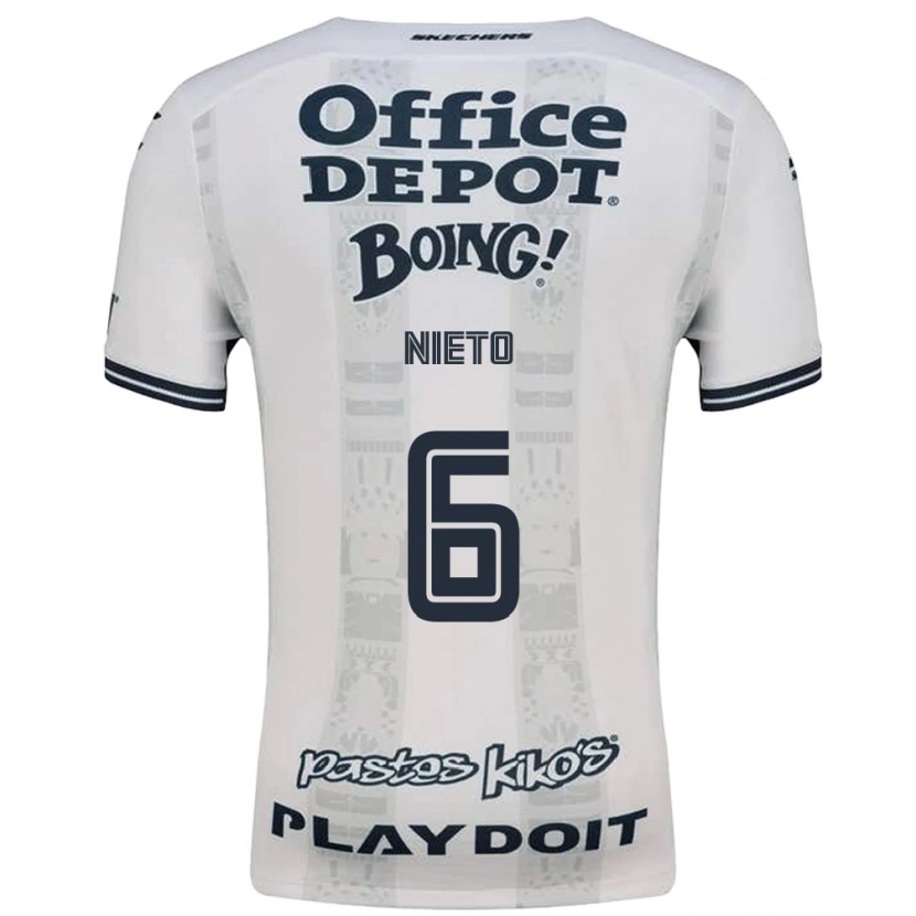 Danxen Herren Karla Nieto #6 Rot Weiß Schwarz Auswärtstrikot Trikot 2026/27 T-Shirt