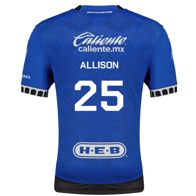 Danxen Herren Guillermo Allison #25 Königsblau Weiß Schwarz Auswärtstrikot Trikot 2026/27 T-Shirt