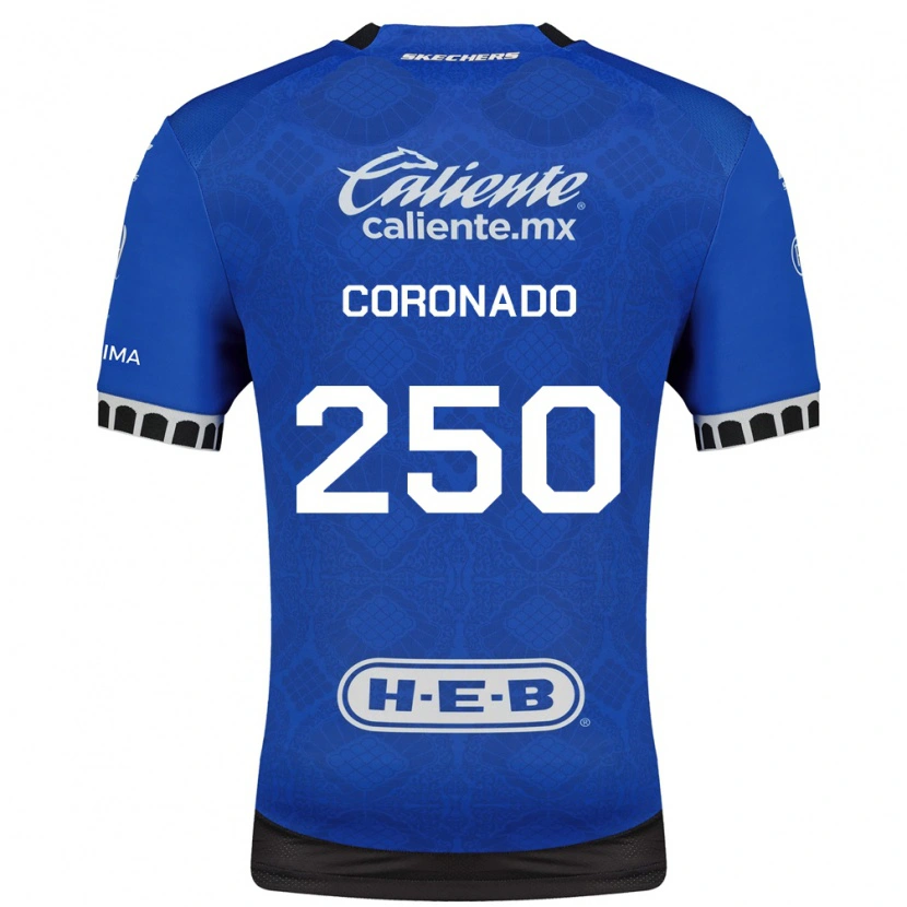 Danxen Herren Maximiliano Coronado #250 Königsblau Weiß Schwarz Auswärtstrikot Trikot 2026/27 T-Shirt