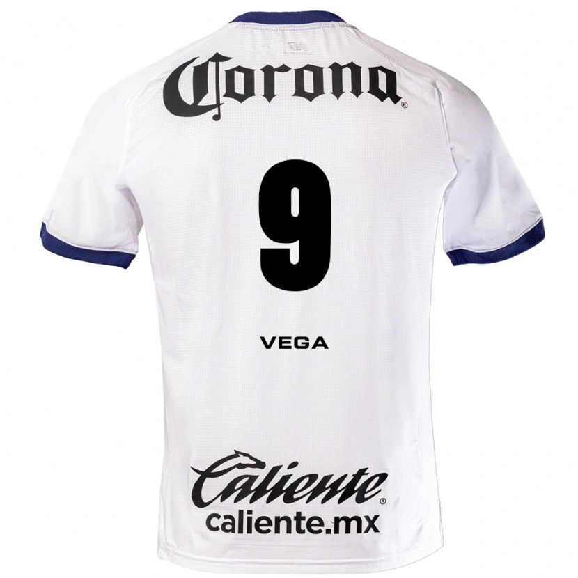 Danxen Herren Alexis Vega #9 Weiß Blau Schwarz Auswärtstrikot Trikot 2026/27 T-Shirt