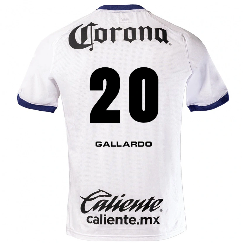 Danxen Herren Jesús Gallardo #20 Weiß Blau Schwarz Auswärtstrikot Trikot 2026/27 T-Shirt