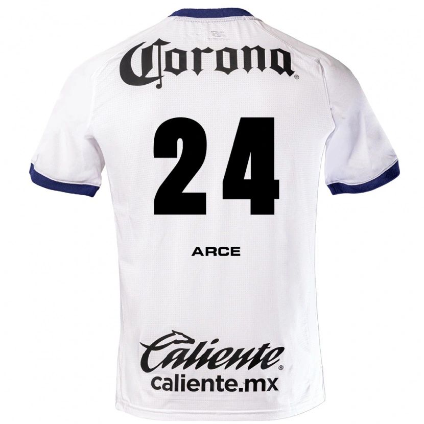 Danxen Herren Fernando Arce #24 Weiß Blau Schwarz Auswärtstrikot Trikot 2026/27 T-Shirt
