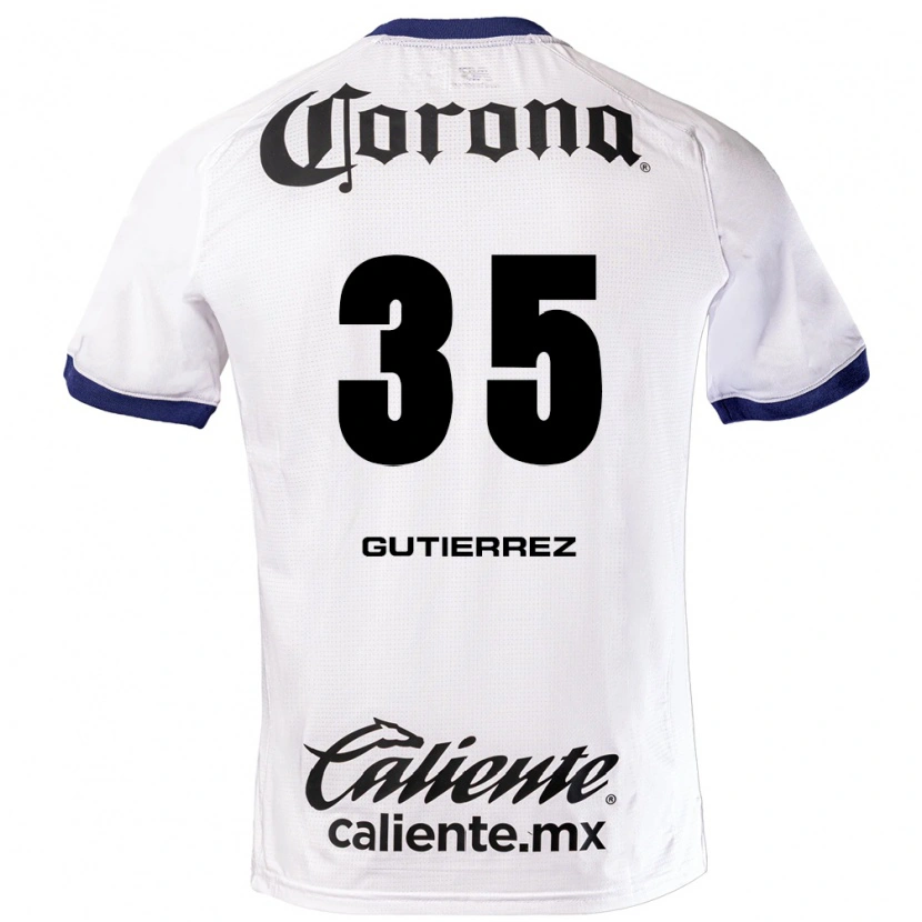 Danxen Herren Érick Gutiérrez #35 Weiß Blau Schwarz Auswärtstrikot Trikot 2026/27 T-Shirt