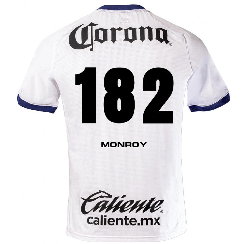 Danxen Herren Brayan Monroy #182 Weiß Blau Schwarz Auswärtstrikot Trikot 2026/27 T-Shirt