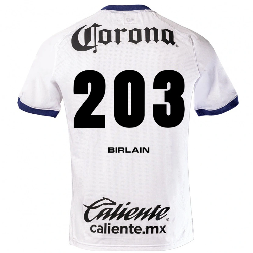Danxen Herren Luca Birlain #203 Weiß Blau Schwarz Auswärtstrikot Trikot 2026/27 T-Shirt