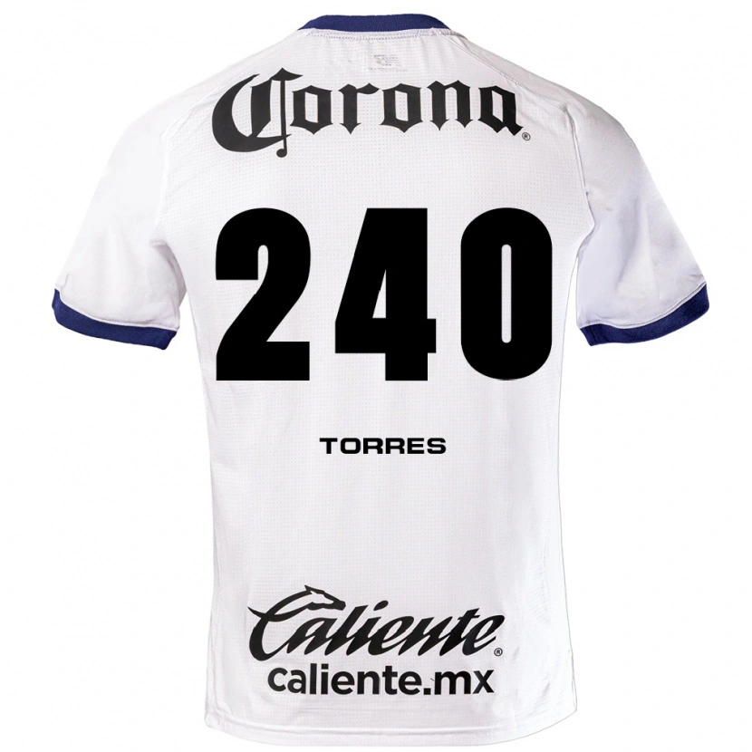 Danxen Herren Santiago Torres #240 Weiß Blau Schwarz Auswärtstrikot Trikot 2026/27 T-Shirt
