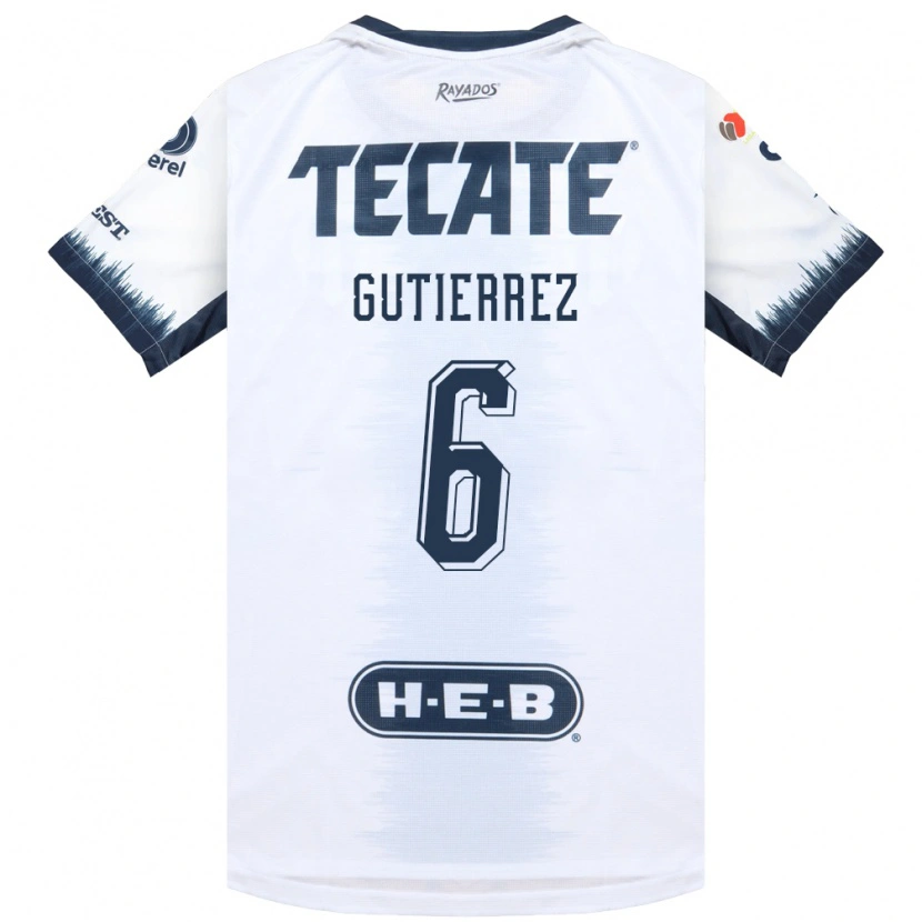 Danxen Herren Edson Gutierrez #6 Weiß Tintenblau Rot Auswärtstrikot Trikot 2026/27 T-Shirt