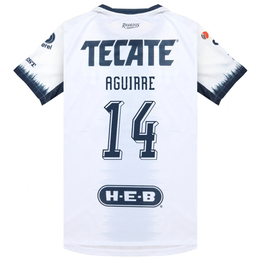 Danxen Herren Érick Aguirre #14 Weiß Tintenblau Rot Auswärtstrikot Trikot 2026/27 T-Shirt