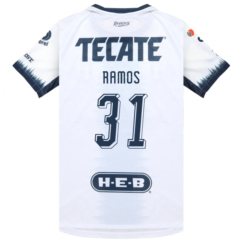 Danxen Herren César Ramos #31 Weiß Tintenblau Rot Auswärtstrikot Trikot 2026/27 T-Shirt