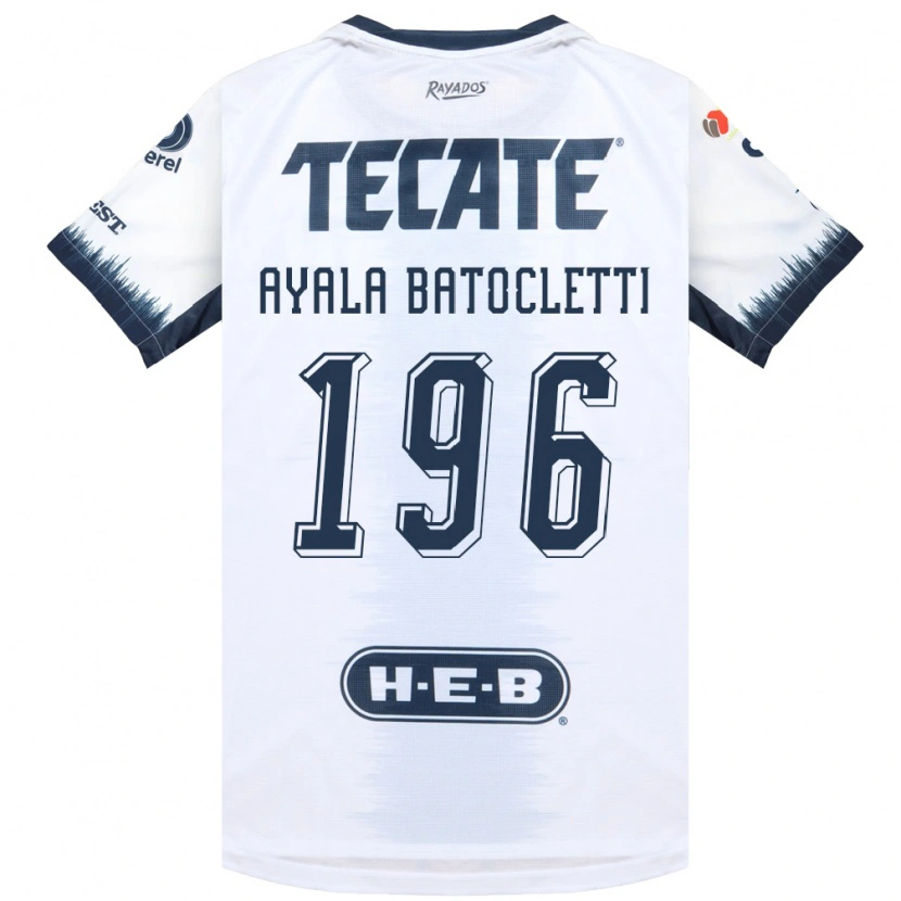 Danxen Herren Nahuel Ayala Batocletti #196 Weiß Tintenblau Rot Auswärtstrikot Trikot 2026/27 T-Shirt