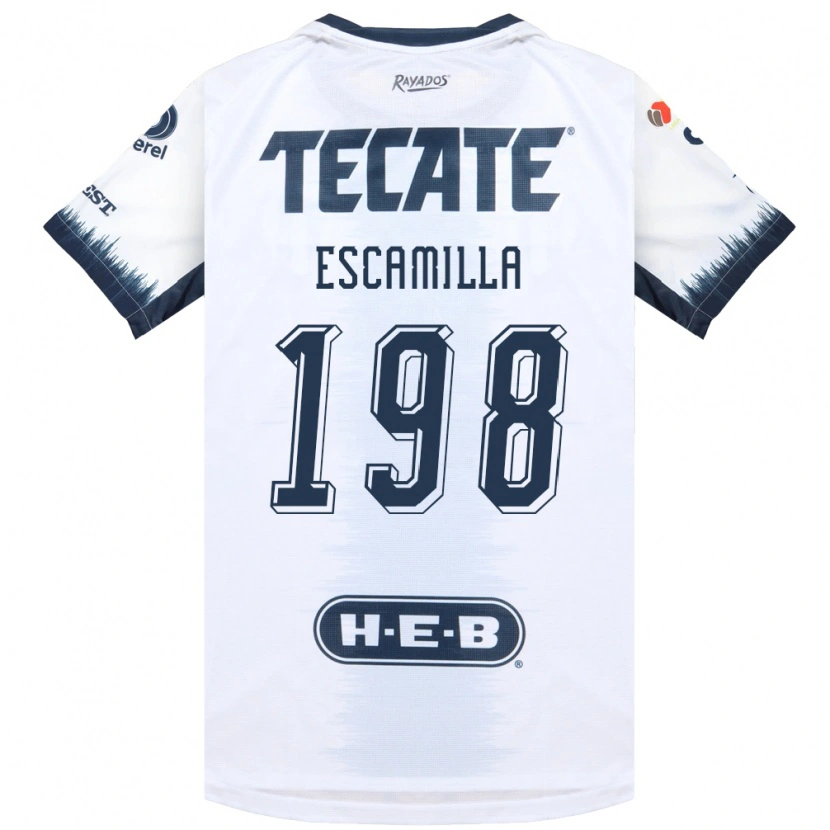 Danxen Herren Diego Escamilla #198 Weiß Tintenblau Rot Auswärtstrikot Trikot 2026/27 T-Shirt