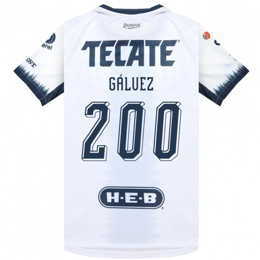 Danxen Herren Omar Gálvez #200 Weiß Tintenblau Rot Auswärtstrikot Trikot 2026/27 T-Shirt