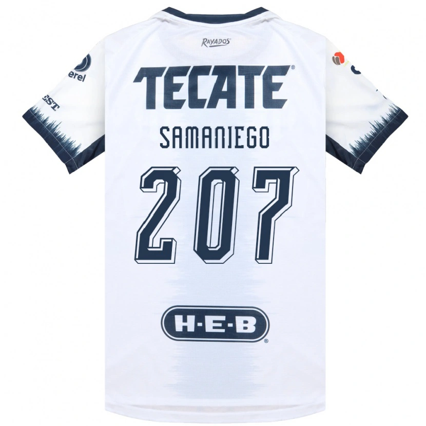 Danxen Herren Guillermo Samaniego #207 Weiß Tintenblau Rot Auswärtstrikot Trikot 2026/27 T-Shirt