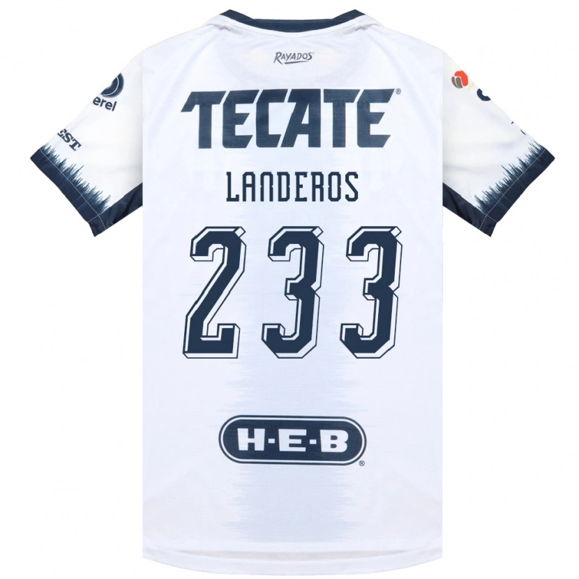 Danxen Herren Jorge Landeros #233 Weiß Tintenblau Rot Auswärtstrikot Trikot 2026/27 T-Shirt