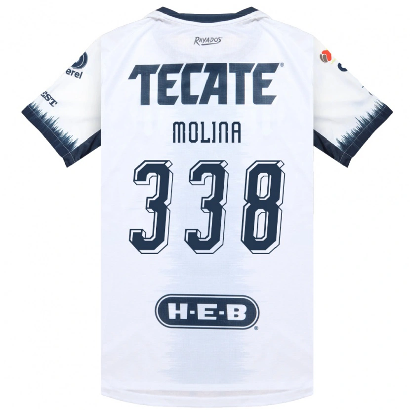 Danxen Herren Johann Molina #338 Weiß Tintenblau Rot Auswärtstrikot Trikot 2026/27 T-Shirt