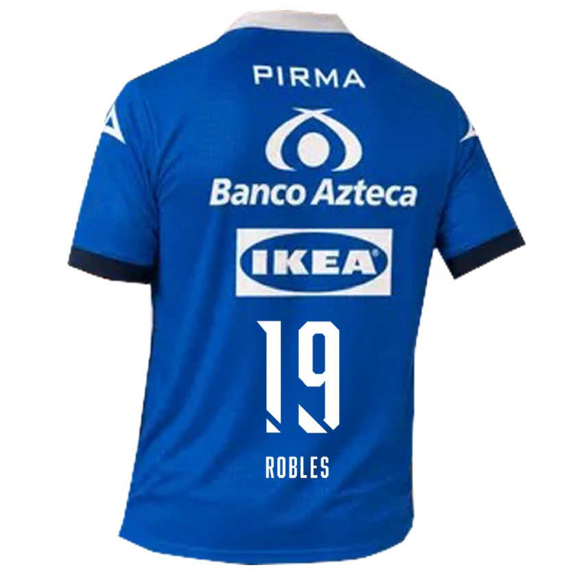 Danxen Herren Ángel Robles #19 Blau Weiß Auswärtstrikot Trikot 2026/27 T-Shirt