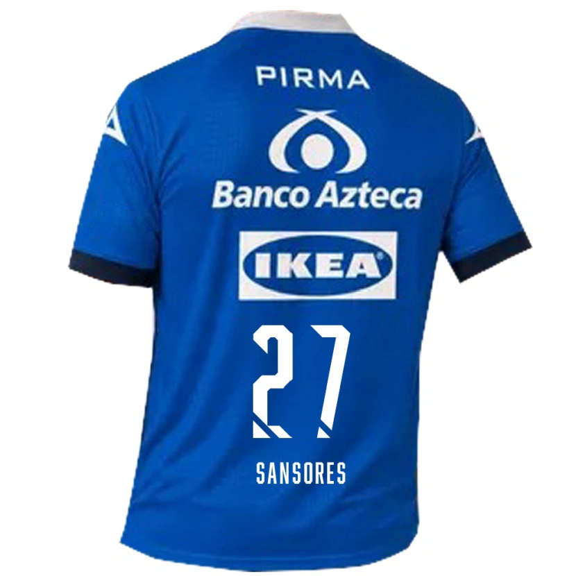 Danxen Herren Miguel Sansores #27 Blau Weiß Auswärtstrikot Trikot 2026/27 T-Shirt