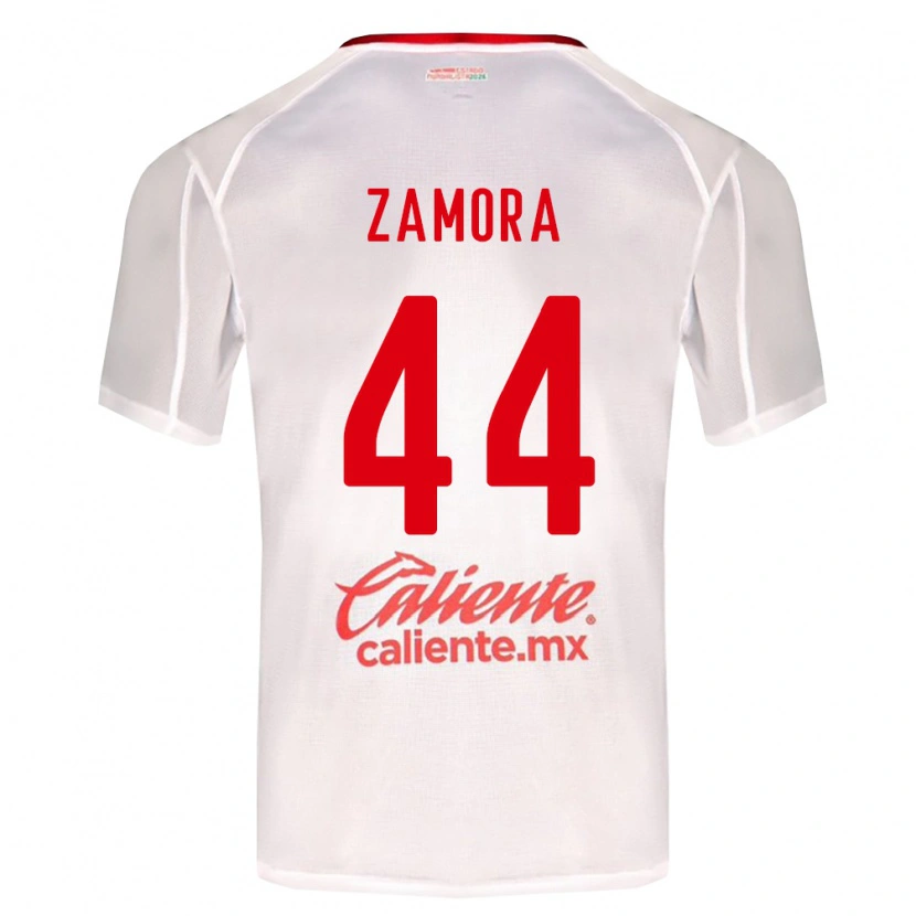 Danxen Herren Saúl Zamora #44 Weiß Grün Rot Auswärtstrikot Trikot 2026/27 T-Shirt