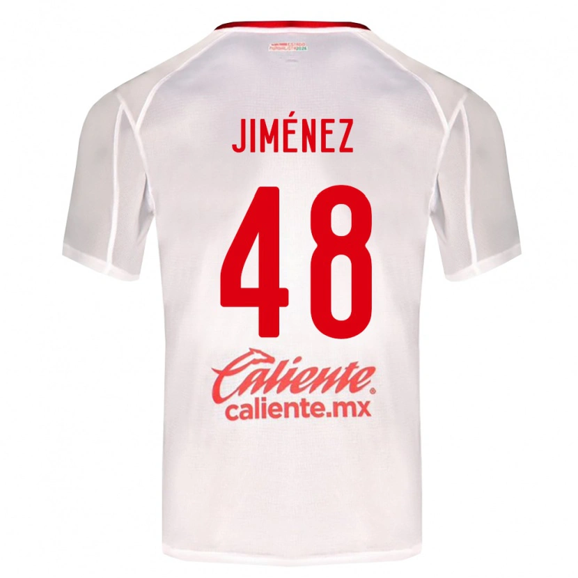 Danxen Herren Leonardo Jiménez #48 Weiß Grün Rot Auswärtstrikot Trikot 2026/27 T-Shirt