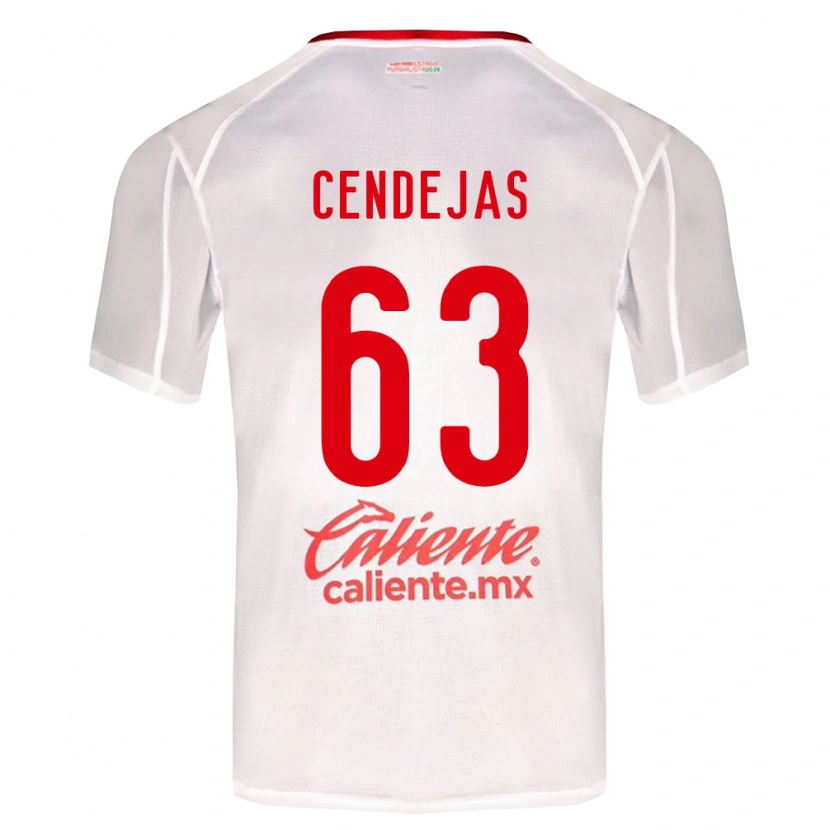 Danxen Herren Matías Cendejas #63 Weiß Grün Rot Auswärtstrikot Trikot 2026/27 T-Shirt