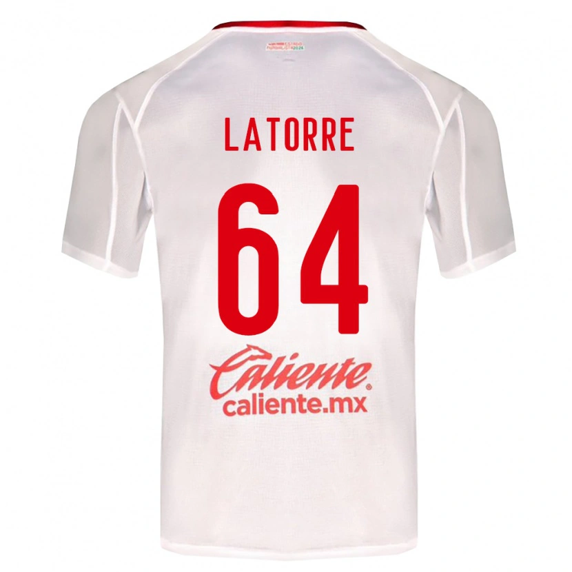 Danxen Herren Diego Latorre #64 Weiß Grün Rot Auswärtstrikot Trikot 2026/27 T-Shirt