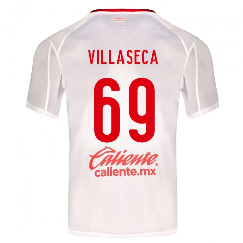 Danxen Herren Daniel Villaseca #69 Weiß Grün Rot Auswärtstrikot Trikot 2026/27 T-Shirt
