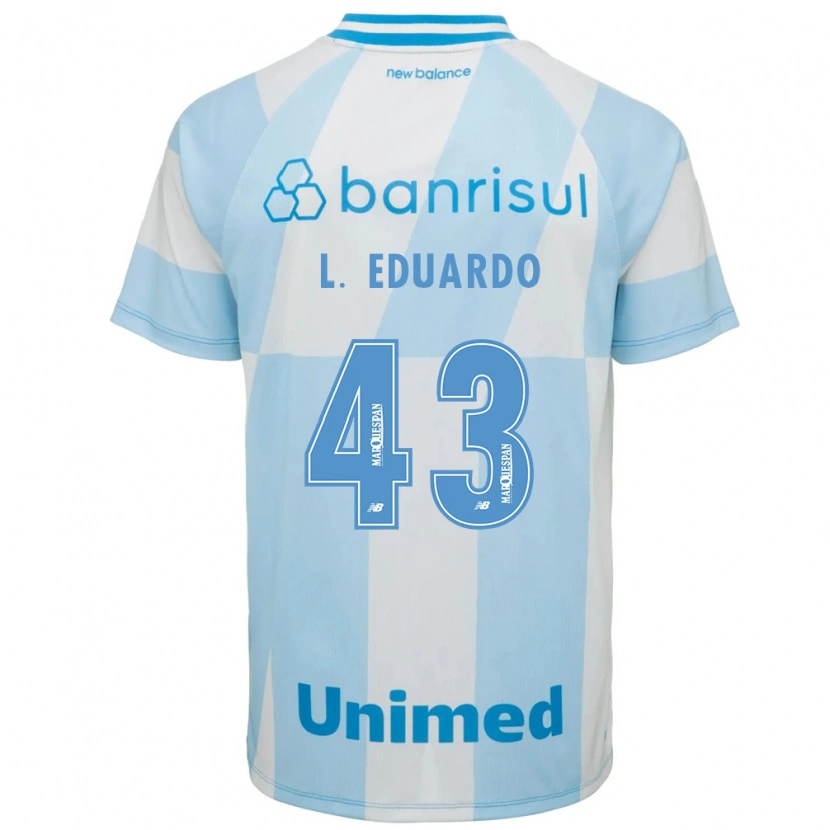 Danxen Herren Luis Eduardo #43 Hellblau Weiß Auswärtstrikot Trikot 2026/27 T-Shirt