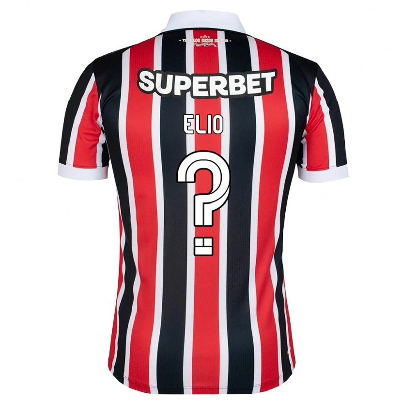 Danxen Herren Elio Vinicius Rego Da Silva #0 Rot Weiß Schwarz Auswärtstrikot Trikot 2026/27 T-Shirt