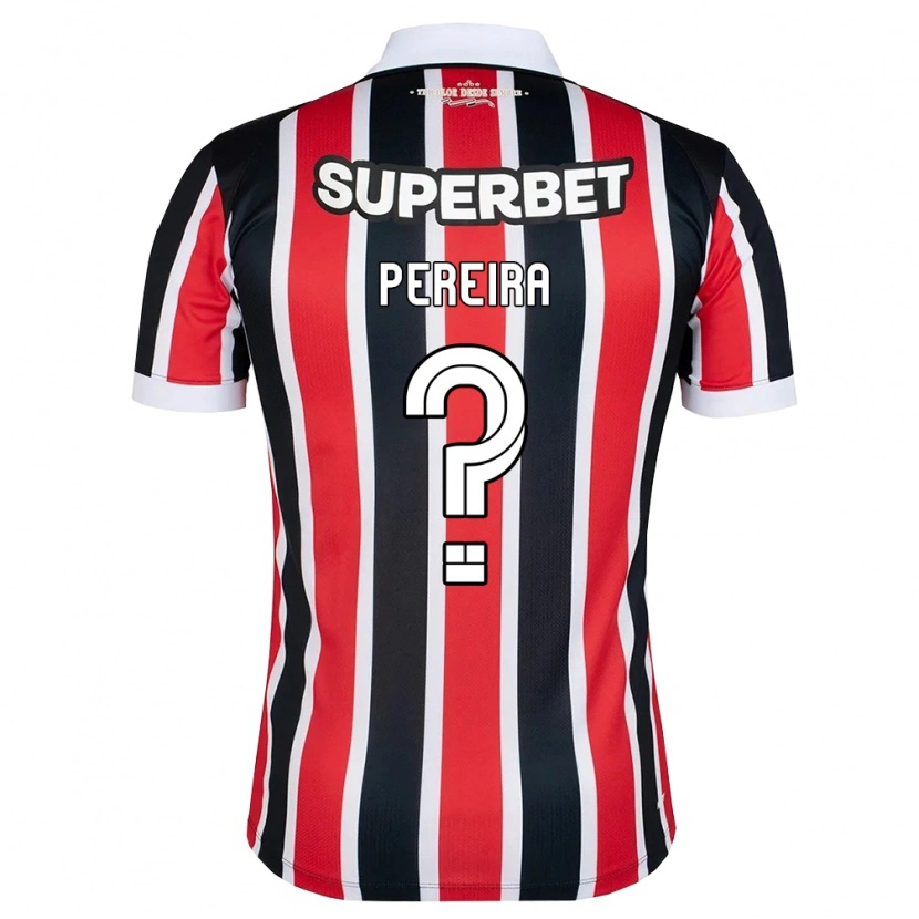 Danxen Herren Nicolas Pereira #0 Rot Weiß Schwarz Auswärtstrikot Trikot 2026/27 T-Shirt