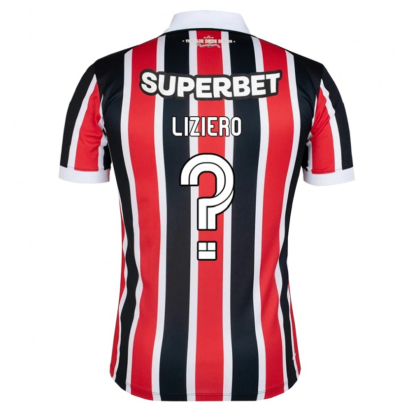 Danxen Herren Liziero #0 Rot Weiß Schwarz Auswärtstrikot Trikot 2026/27 T-Shirt