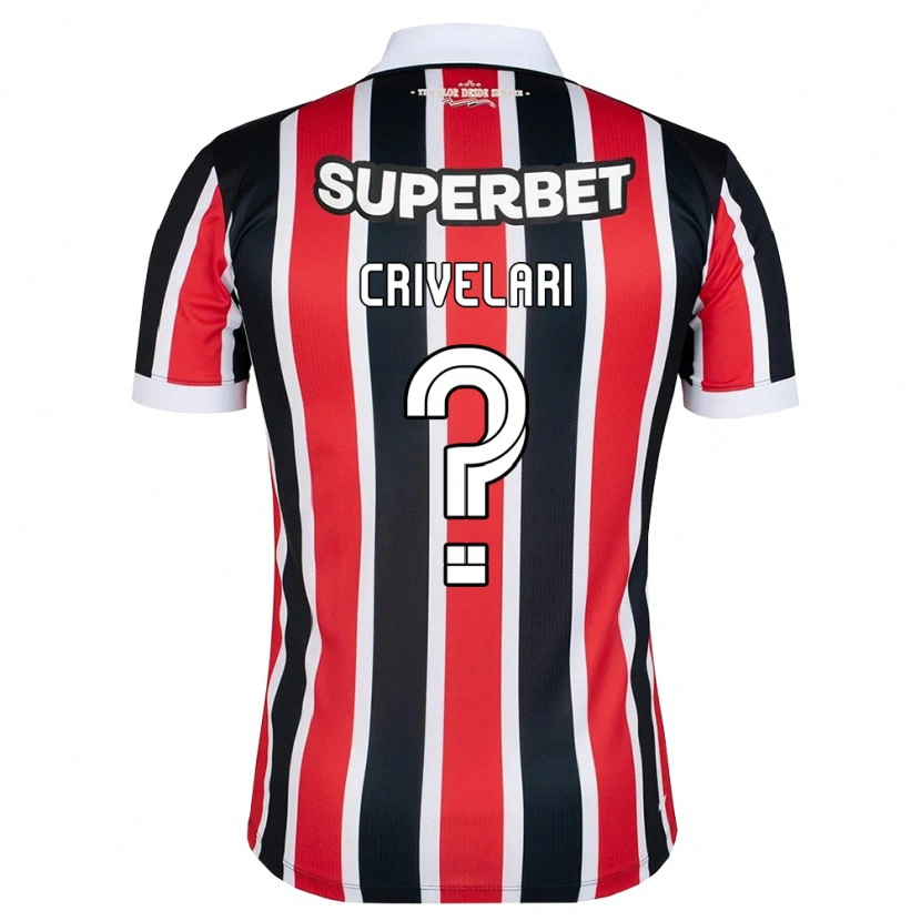 Danxen Herren Giovanna Crivelari #0 Rot Weiß Schwarz Auswärtstrikot Trikot 2026/27 T-Shirt