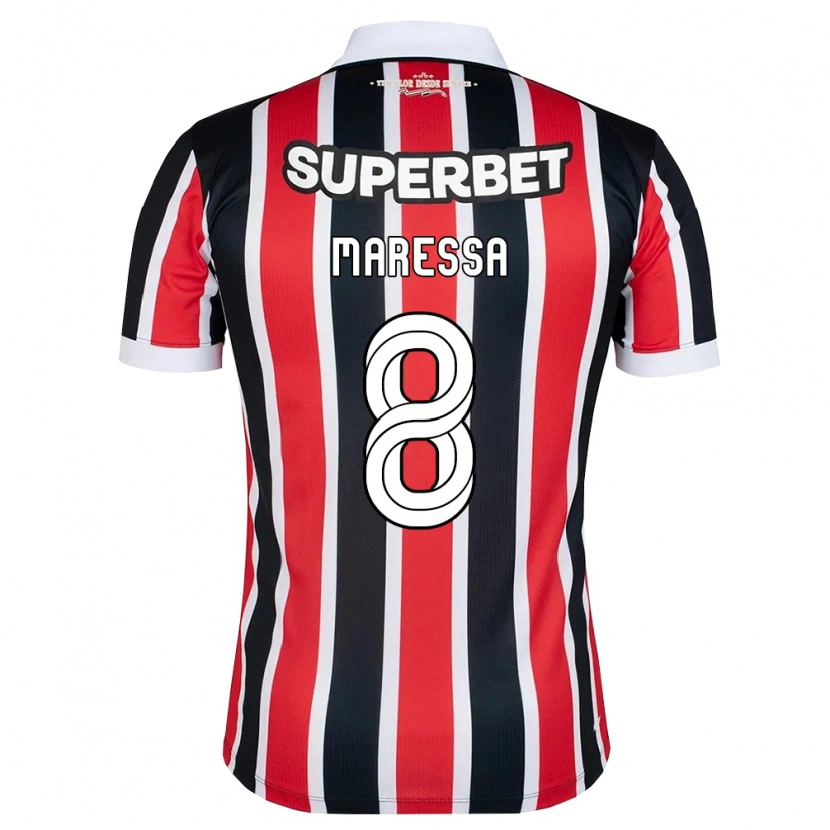 Danxen Herren Maressa #8 Rot Weiß Schwarz Auswärtstrikot Trikot 2026/27 T-Shirt