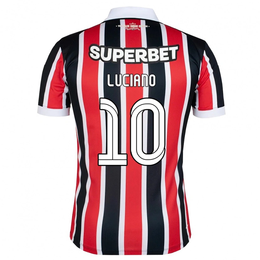 Danxen Herren Luciano Da Rocha Neves #10 Rot Weiß Schwarz Auswärtstrikot Trikot 2026/27 T-Shirt