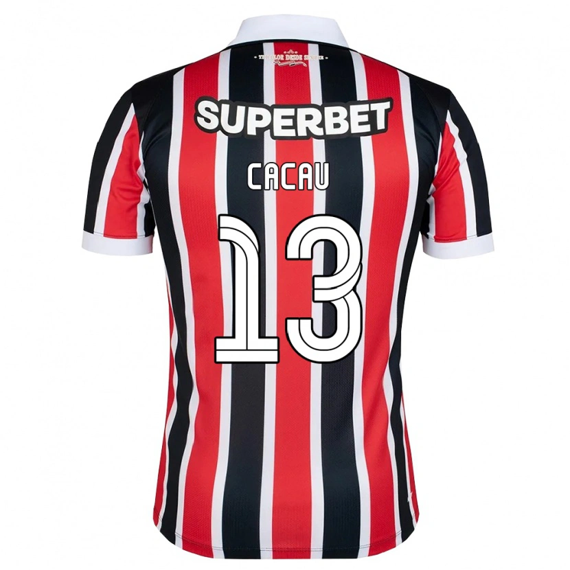 Danxen Herren Cacau #13 Rot Weiß Schwarz Auswärtstrikot Trikot 2026/27 T-Shirt