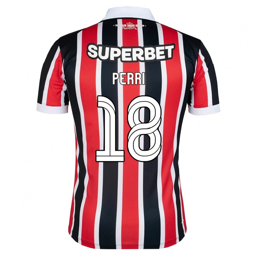 Danxen Herren Lucas Perri #18 Rot Weiß Schwarz Auswärtstrikot Trikot 2026/27 T-Shirt