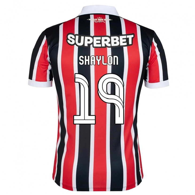 Danxen Herren Shaylon #19 Rot Weiß Schwarz Auswärtstrikot Trikot 2026/27 T-Shirt