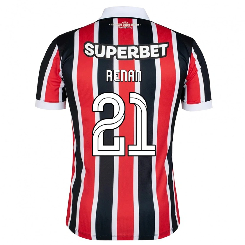 Danxen Herren Renan La Salvia Zangelmi #21 Rot Weiß Schwarz Auswärtstrikot Trikot 2026/27 T-Shirt