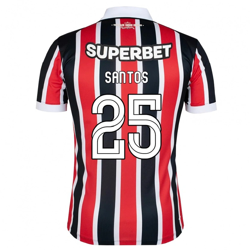 Danxen Herren Mariana Santos #25 Rot Weiß Schwarz Auswärtstrikot Trikot 2026/27 T-Shirt
