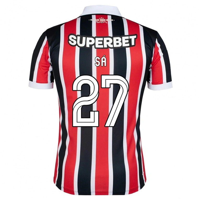 Danxen Herren Victor Sá #27 Rot Weiß Schwarz Auswärtstrikot Trikot 2026/27 T-Shirt