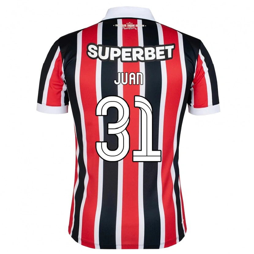 Danxen Herren Juan #31 Rot Weiß Schwarz Auswärtstrikot Trikot 2026/27 T-Shirt