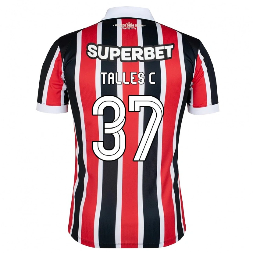 Danxen Herren Talles #37 Rot Weiß Schwarz Auswärtstrikot Trikot 2026/27 T-Shirt