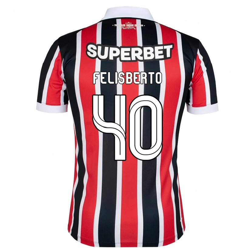 Danxen Herren Igor Felisberto #40 Rot Weiß Schwarz Auswärtstrikot Trikot 2026/27 T-Shirt