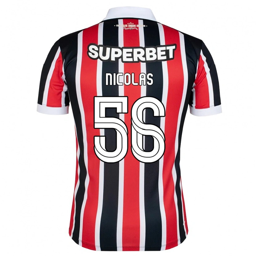 Danxen Herren Nicolas Bosshardt #56 Rot Weiß Schwarz Auswärtstrikot Trikot 2026/27 T-Shirt