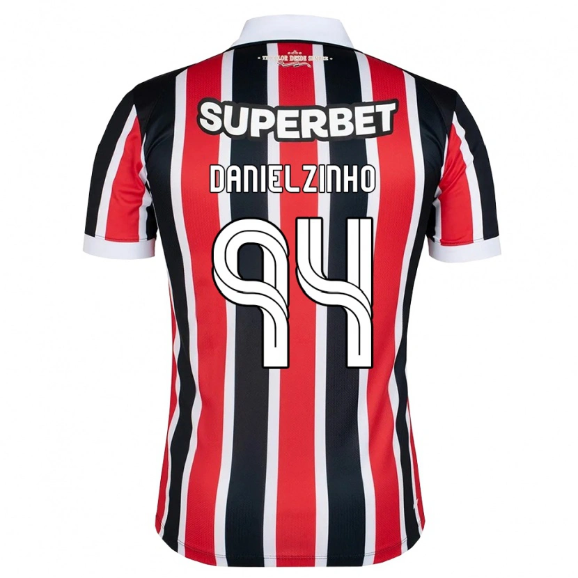 Danxen Herren Danielzinho #94 Rot Weiß Schwarz Auswärtstrikot Trikot 2026/27 T-Shirt