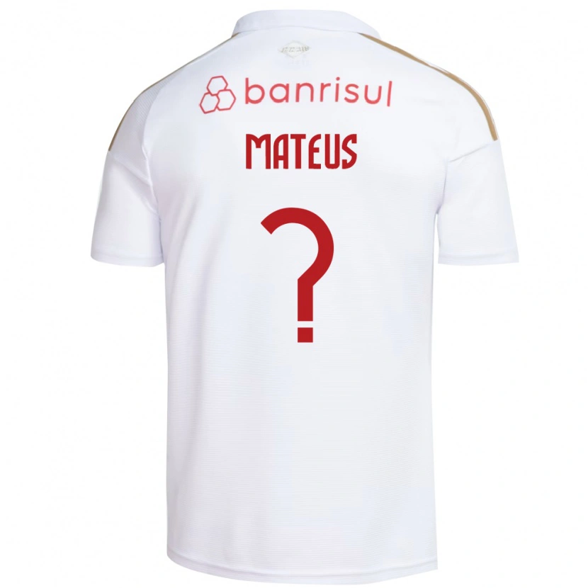 Danxen Herren Mateus #0 Weiß Rot Auswärtstrikot Trikot 2026/27 T-Shirt