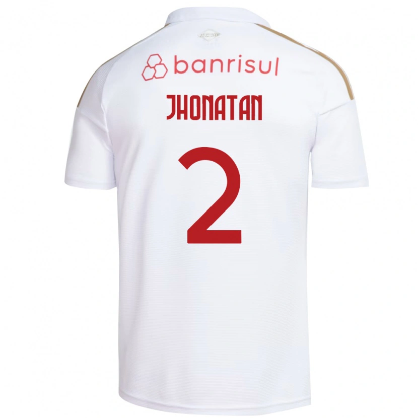 Danxen Herren Jhonatan Almeida De Souza #2 Weiß Rot Auswärtstrikot Trikot 2026/27 T-Shirt
