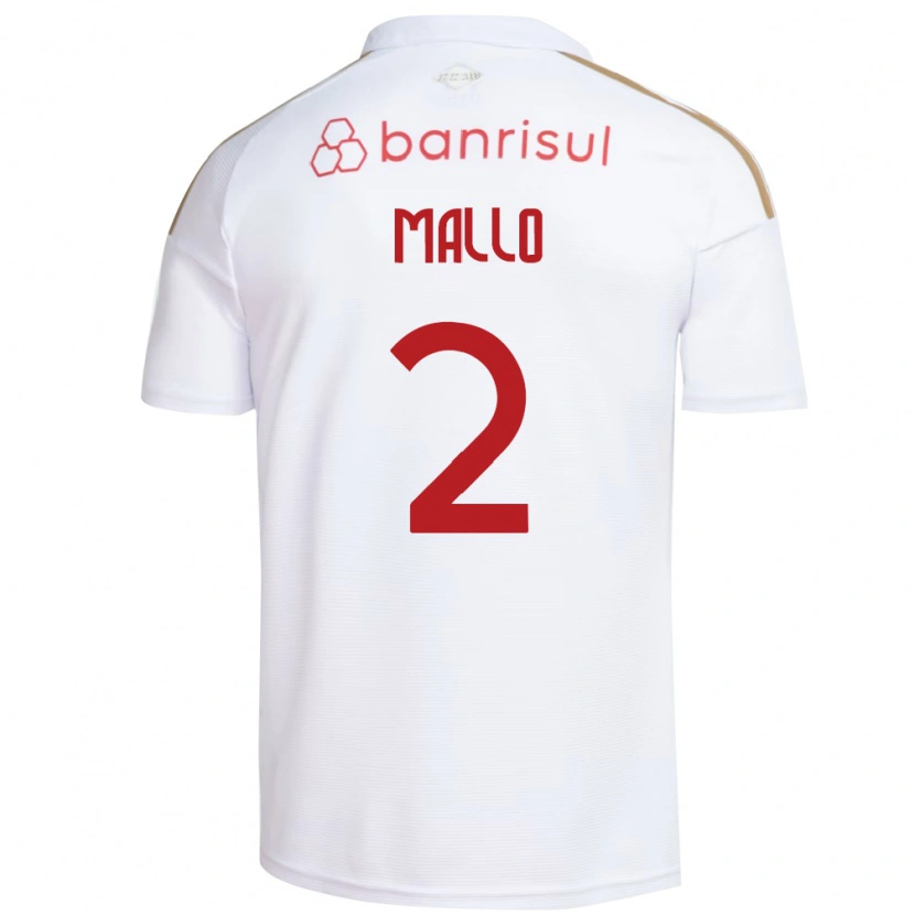 Danxen Herren Hugo Mallo #2 Weiß Rot Auswärtstrikot Trikot 2026/27 T-Shirt
