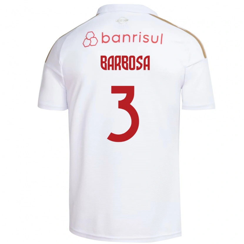 Danxen Herren Mauricio Barbosa #3 Weiß Rot Auswärtstrikot Trikot 2026/27 T-Shirt