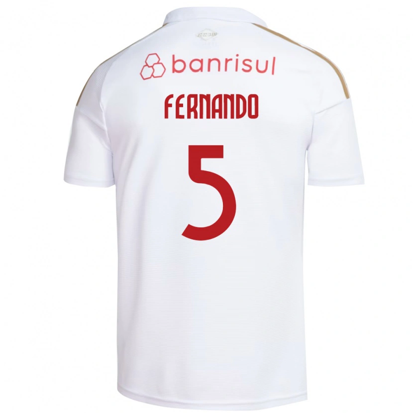 Danxen Herren Fernando #5 Weiß Rot Auswärtstrikot Trikot 2026/27 T-Shirt