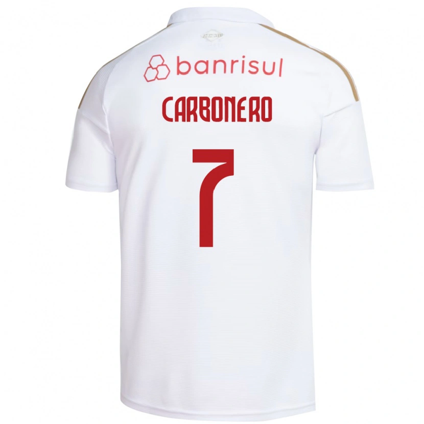 Danxen Herren Johan Carbonero #7 Weiß Rot Auswärtstrikot Trikot 2026/27 T-Shirt